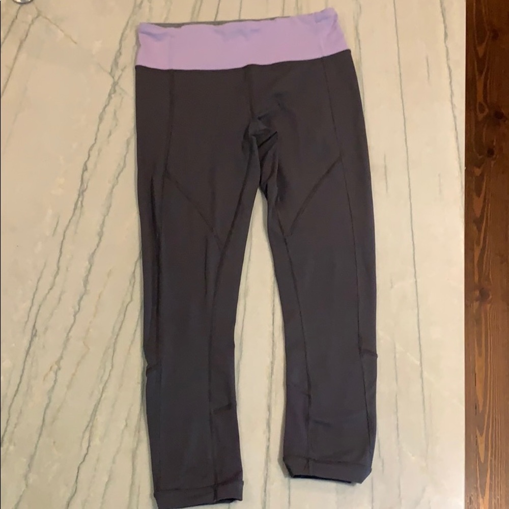 Gray crop Lululemon 7/8
